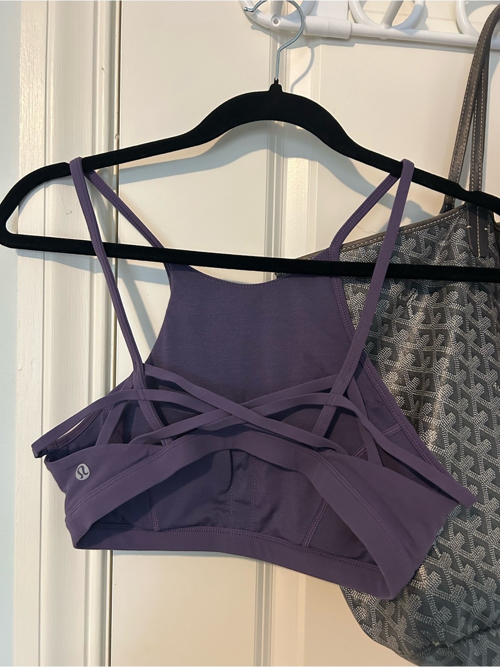 Lululemon Purple Strappy Crisscross Sports Bra Size 6